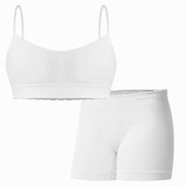 Conjunto Infantil Sutia e Calcinha Boxer Sem Costura Selene 2061000