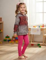 Conjunto Infantil Tamanho 03 Menina Inverno Kyly/Marlan/Abrange/Raga Kids