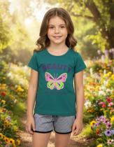 Conjunto Infantil Tamanho 03 Verão Menina Terra Kids/Kely Kety