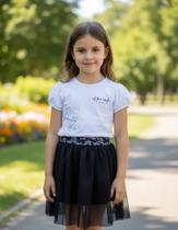 Conjunto Infantil Tamanho 04 Menina Verão Kamylus/PlayGround/Catavento/Kely Kety