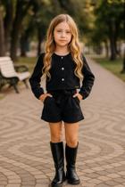 Conjunto Infantil Tamanho 06 Menina Meia Estação Kamylus/Kely Kety