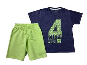 Conjunto Infantil Tamanho 06 Menino Verão Soletex/Kings/Mia Kids