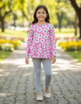 Conjunto Infantil Tamanho 08 Menina Meia Estação Bee Loop Conjunto Infantil Tamanho 08 Menina Meia Estação Bee Loop