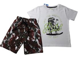 Conjunto Infantil Tamanho 08 Menino Verão Benetex/Dino Boy(Soletex)Kings/Livy