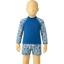 Conjunto Infantil Termica + Sunga Vekyo Proteção Uv Confortavel Piscina Moda Praia Infantil Conjunto Infantil Termica + Sunga Vekyo Proteção Uv Confortavel Piscina Moda Praia Infantil