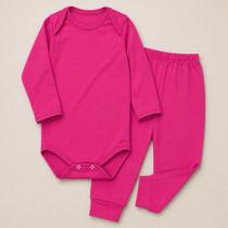 Conjunto Infantil Térmico Body e Calça Noite Quentinha 12 a 24 Meses