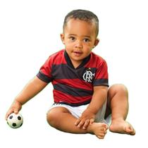 Conjunto Infantil Torcida Baby Flamengo Camisa+ Calção Micro Dry Sublimado