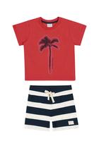 Conjunto Infantil Tropical Camiseta e Bermuda Colorittá