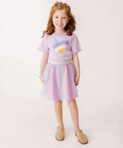 Conjunto Infantil Tule Coração Marisa Tam 4 a 10-36078 Conjunto Infantil Tule Coração Marisa Tam 4 a 10-36078