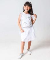 Conjunto Infantil Tule Estrelas Marisa Tam 4 a 10 Prat-78224 Conjunto Infantil Tule Estrelas Marisa Tam 4 a 10 Prat-78224