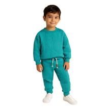 Conjunto Infantil Unissex Azul com Estilo Moderno Festa - Conjunto Infantil Unissex Azul com Estilo Moderno Festa -
