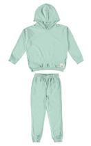 Conjunto infantil unissex com capuz em moletom desfibrado malwee kids 3