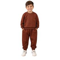 Conjunto Infantil Unissex Marrom com Estilo Moderno Festa - Conjunto Infantil Unissex Marrom com Estilo Moderno Festa -