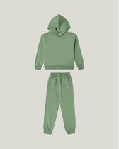 Conjunto Infantil Unissex Moletom Flanelado Malwee Kids Verde tam 10 Conjunto Infantil Unissex Moletom Flanelado Malwee Kids Verde tam 10