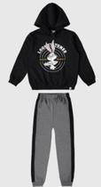 Conjunto infantil unissex pernalonga looney tunes em moletom malwee kids preto 6 Conjunto infantil unissex pernalonga looney tunes em moletom malwee kids preto 6