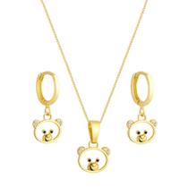 Conjunto Infantil Ursinho - Banhado em ouro 18k Conjunto Infantil Ursinho - Banhado em ouro 18k