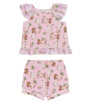 Conjunto Infantil Urso Trick Nick Rosa - Trick Nick Baby