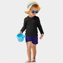 Conjunto Infantil UV Blusa Short Proteção Solar Moda Praia