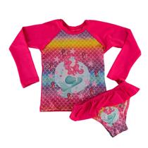 Conjunto Infantil UV50 Proteção Solar Bebê Moda Praia Menina Conjunto Infantil UV50 Proteção Solar Bebê Moda Praia Menina