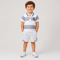 Conjunto Infantil Vasco Camisa Polo e Bermuda Oficial