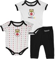 Conjunto Infantil Vasco da Gama Bebê 2 Bodies + Calça Urso