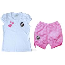 Conjunto Infantil Vasco Rosa - Torcida Baby Conjunto Infantil Vasco Rosa - Torcida Baby
