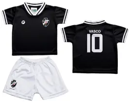 Conjunto Infantil Vasco Uniforme Preto - Torcida Baby Conjunto Infantil Vasco Uniforme Preto - Torcida Baby