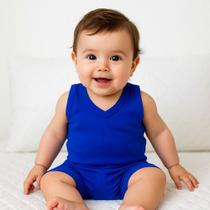 Conjunto Infantil Verão Bebê Blusa Com Short Malha Fresca