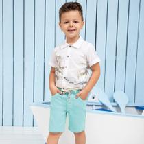 Conjunto Infantil Verão Camisa e Bermuda Tropical 2 peças Tam 1 a 4 - Paraíso