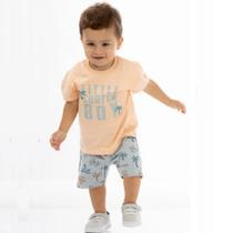 Conjunto Infantil Verão Camiseta e Bermuda 2 peças Tropical - Biogás
