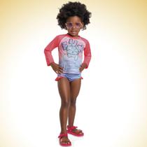 Conjunto Infantil Verão De Biquini Blusa e Calcinha em Cotton Poliester Tam 1 a 3 - Fakini Conjunto Infantil Verão De Biquini Blusa e Calcinha em Cotton Poliester Tam 1 a 3 - Fakini