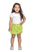Conjunto Infantil Verão Feminino Tamanho 08