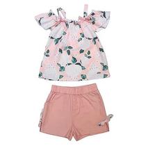 Conjunto Infantil Verão Floral Menina - Kiki & Mily Conjunto Infantil Verão Floral Menina - Kiki & Mily