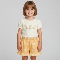 Conjunto Infantil Verão Marlan bordado premium o a 9 meses TAMANHO:GCOR:BEGE Conjunto Infantil Verão Marlan bordado premium o a 9 meses TAMANHO:GCOR:BEGE