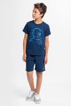 Conjunto Infantil Verão Masculino Menino de Fone - Marinho Conjunto Infantil Verão Masculino Menino de Fone - Marinho