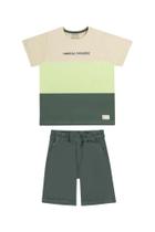 Conjunto Infantil Verão Masculino Tamanho 12
