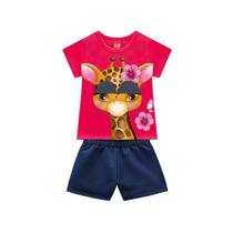 Conjunto infantil verão menina Kyly ref 110446 Conjunto infantil verão menina Kyly ref 110446