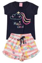 Conjunto Infantil Verão Menina Marinho