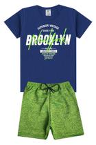 Conjunto Infantil Verão Menino Brooklyn -Azul Marinho