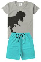 Conjunto Infantil Verão Menino Dinossauro - Mescla Conjunto Infantil Verão Menino Dinossauro - Mescla