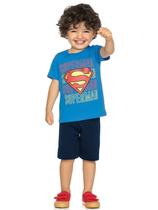 Conjunto Infantil Verão Menino, Superman - DC Super Friends, 2 peças, Produto Licenciado - Romitex