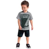 Conjunto Infantil Verão Menino Travel 2 peças - Milon Conjunto Infantil Verão Menino Travel 2 peças - Milon