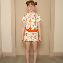 Conjunto Infantil Verão Mily Floral Conjunto Infantil Verão Mily Floral