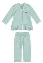 Conjunto Infantil Verde Casaco Colorittá Conjunto Infantil Verde Casaco Colorittá