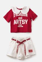 Conjunto Infantil Vermelho Animê Conjunto Infantil Vermelho Animê