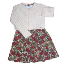 Conjunto Infantil Vestido e Casaco