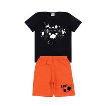Conjunto Infanto Juvenil Masculino Camiseta e Shorts do 4 ao 16