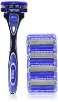 Conjunto inicial de barbear Schick Hydro 5 para homens com 1 navalha e 5 recargas