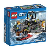 Conjunto inicial de brinquedos para construção LEGO City Police Prison Island