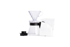 Conjunto inicial de café Hario V60 Pour Over Size 02 preto